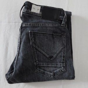Hudson Blake Slim Straight Black Sz 29 Jeans